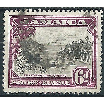 Jamaica 1932 SG113 6d Grey-Black & Purple Good/Fine Used .. ..