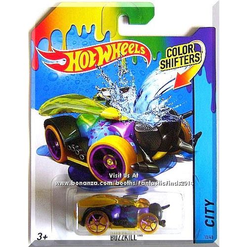 Hot Wheels - Buzzkill: HW City - Color Shifters #13/48 (2015) *Purple / Blue*