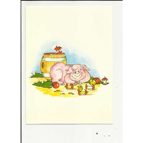 WELL FED (Susan Gay) Postcard by Athena (9176)