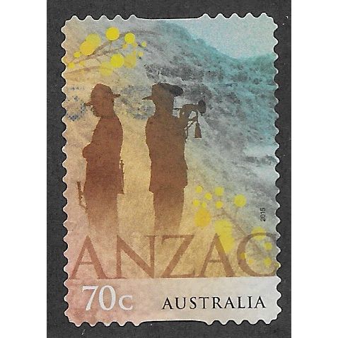 AUS 2015 70c (S/A) 'ANZAC' FINE USED (EBID64-209)