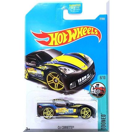 Hot Wheels - C6 Corvette: Tooned #8/10 - #77/365 (2017) *Black Edition*