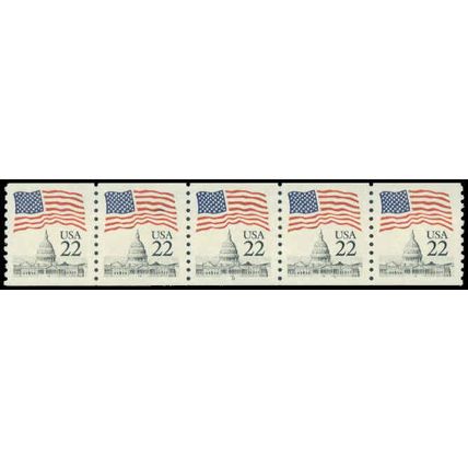 2115a 22c U.S. Flag Very Fine MNH PNC 8/5 P0577