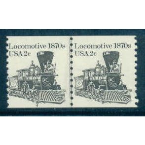1897A 2c Locomotive Fine MNH Dry Gum CNP Left 4 W0433