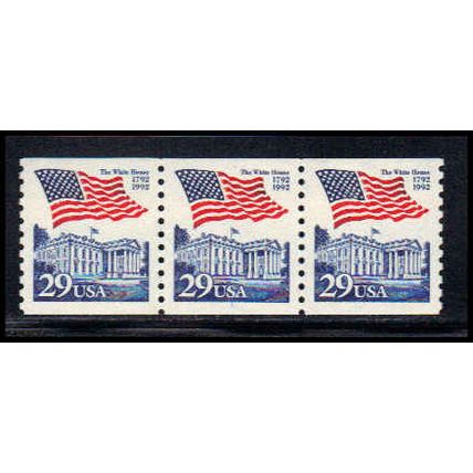 2609 29c U.S. Flag Over White House Very Fine MNH PNC 1/3 PA1466