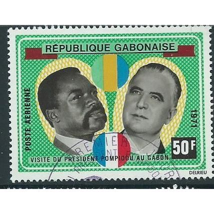 gabon stamps sg404 used sg 404 1971 air