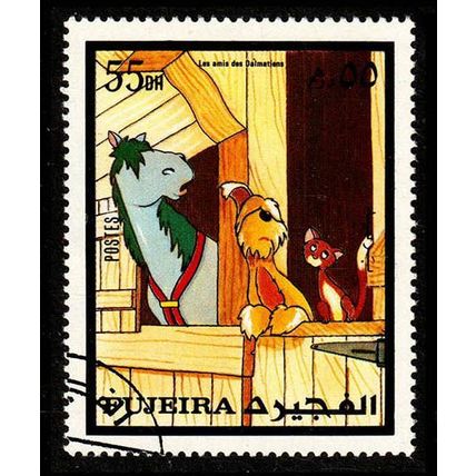 Fujeira 1972 Disney 101 Dalmatians 55Dh Used Stamp