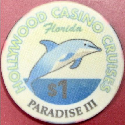 Paradise III. $1 Casino Chip. Hollywood Cruises. Z06.