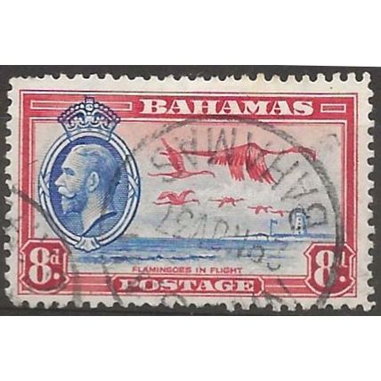 Bahamas 1935 SG145 8d Ultramarine & Scarlet Good Used ..