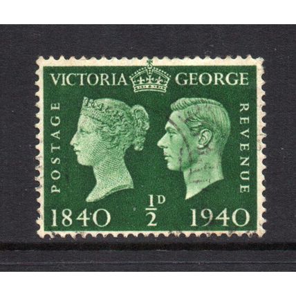 George VI - 1940 - ½d Green (Stamp Centenary) (sg479) Used #2