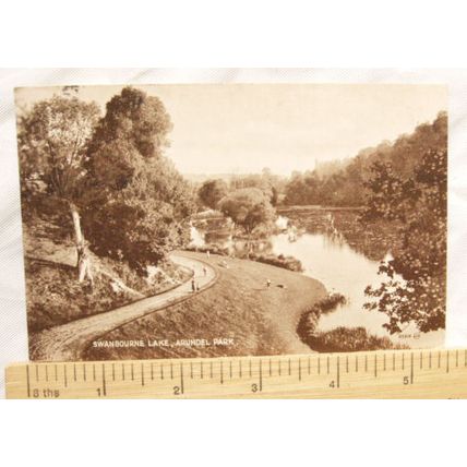 1927 postcard Swanbourne Lake, Arundel Park