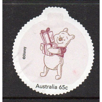 AUSTRALIA: 2024, DISNEY'S 'WINNIE THE POOH', CHRISTMAS, USED S/A MY STAMP. 22/14