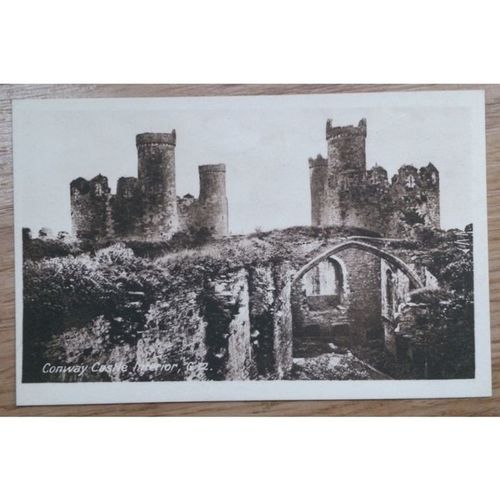 Postcard: Conway, Castle Interior : c1912-24..............................(b  w)