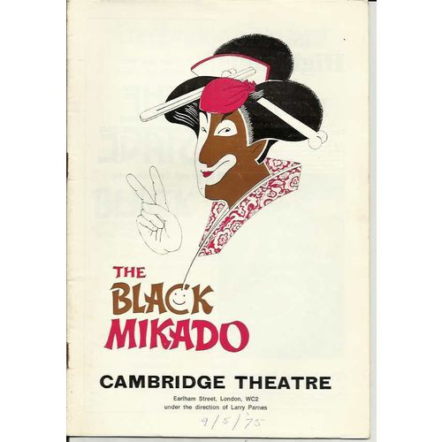 THE BLACK MIKADO Michael Denison 1975 London, Cambridge Theatre Programme