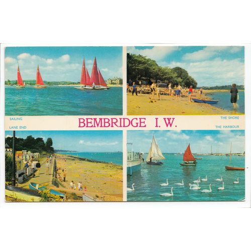 Bembridge Isle of Wight IOW Multiview Postcard 110