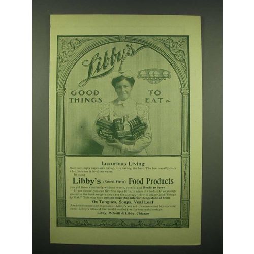 1902 Libby's Food Products Ad - Libby's good things to eat