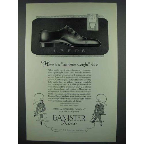 1926 Banister Shoes Ad - Leeds
