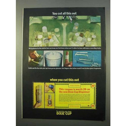 1963 Dixie Cup Ad - You Cut All This Out