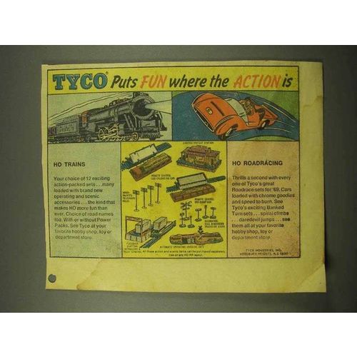 1969 TYCO HO Trains, Roadrace Sets Ad