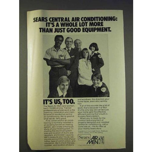 1977 Sears Central Air Conditioning Ad - Lot More