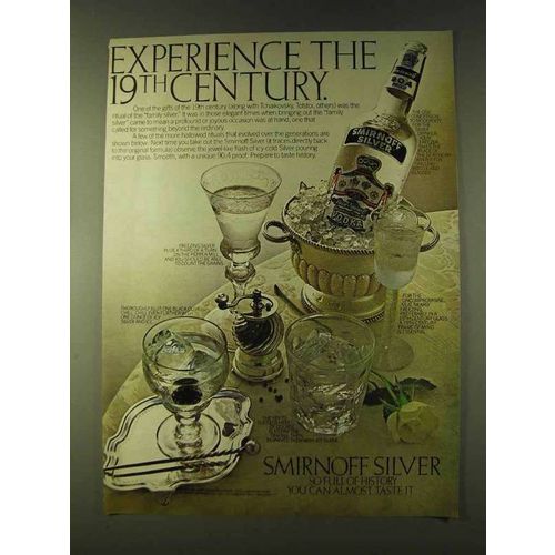 1979 Smirnoff Vodka Ad - Experience the 19th Century
