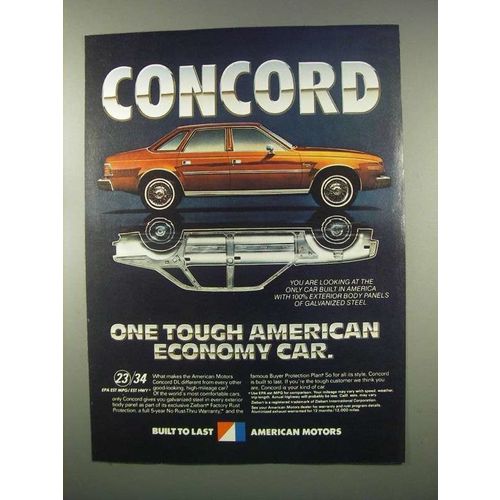 1981 AMC Concord Car Ad - One Touch American Economy
