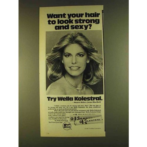 1980 Wella Kolestral Ad - Marjorie Wallace