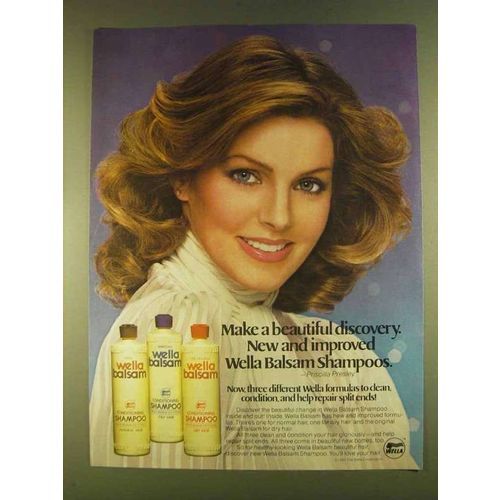 1980 Wella Balsam Shampoo Ad - Priscilla Presley - Discovery