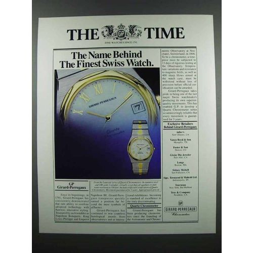 1983 Girard-Perregaux Laureate Series Chronometer Ad