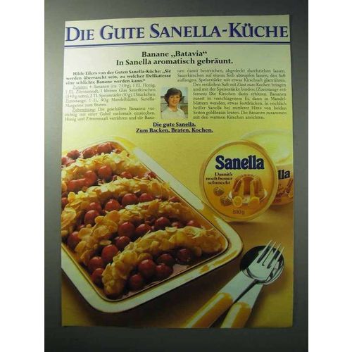 1986 Sanella Margerine Ad - in German