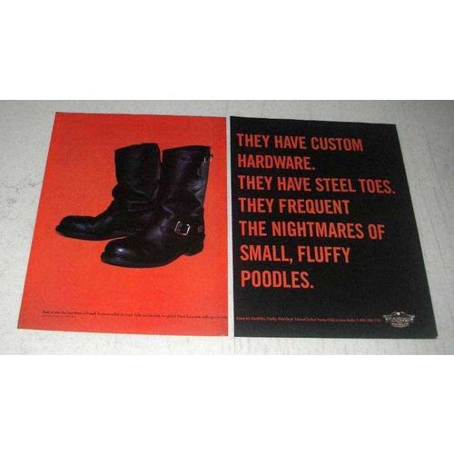 1998 Harley-Davidson MotorClothes Boots Ad