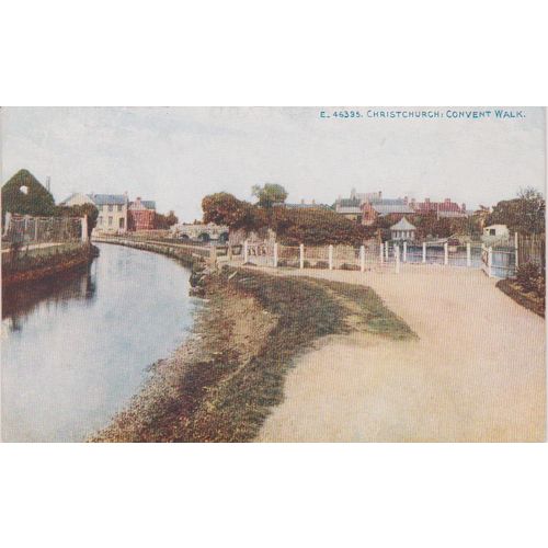 GB circa 1905 Christchurch Convent Walk by Photochrom from Celesque series