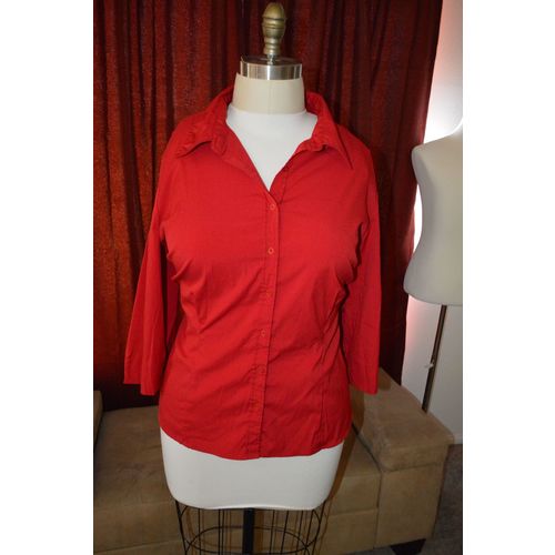Apt. 9 Stretch Button-up Blouse 2x
