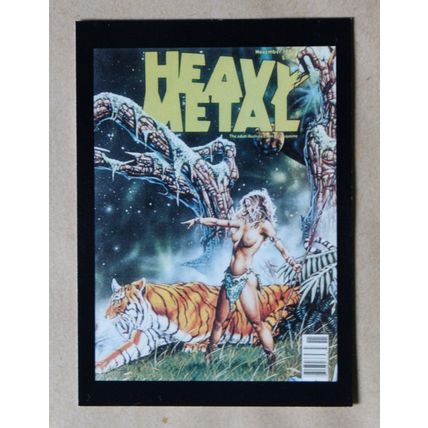 Heavy Metal Base trading Card # 23 (A) 1991 Cover Magazine Joe Jusko
