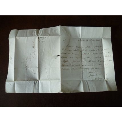 1830 GB Postal History 8d rate entire Lancaster cancel to Kirkby Stephen Clogs