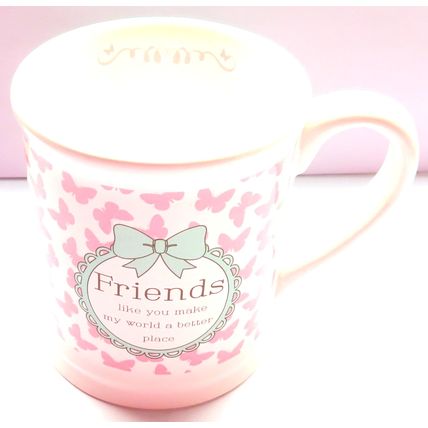 Friends Like You Make My World a Better Place Mug Tankard Style Ceramic 10.5 CM