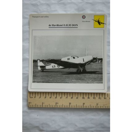 de Havilland D.H.93 Don - GB - Transport & Utility - Collectors Club Card