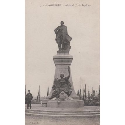 Dunkirk Dunkerque Statue De Trystam Antique Postcard
