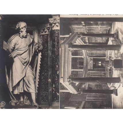 Roma San Giovanni In Laterano Battistero San Matthew St 2x Old Postcard s
