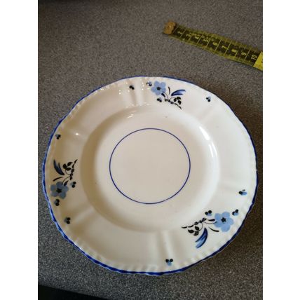 3 X Victoria Pretty Flora Blue Side/Tea Plate