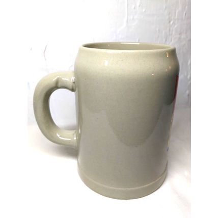 Budweiser HEAVY Ceramic/Porcelain Beer Mug - Shield Logo - Gerz/ Cermany .5 L