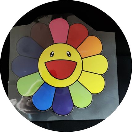 Iron On Flower Heat Transfer Decoration Flat Bright Smile Motif 22cm Decal P607
