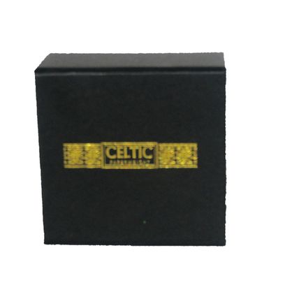 Celtic Paperweight In presentation box 7.5 cm diameter Black & Gold M22