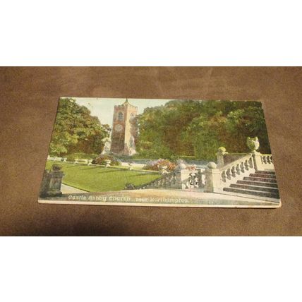 1910 fr Postcard - Castle Ashby Church, Nr Northampton