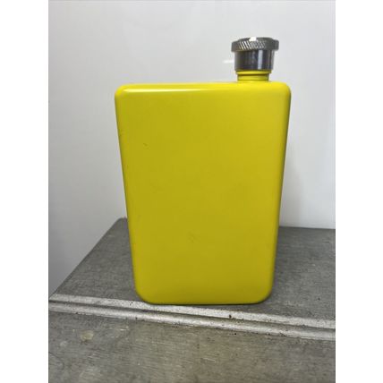 Portable Pocket Liquor EMPTY Stainless Steel 266ml/8fl oz Radio Theme Vintage