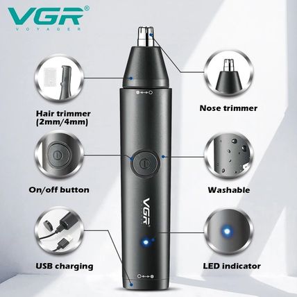 VGR Nose Hair Trimmer Mini Hair Trimmer Electric Nose Shaver Washable V-613