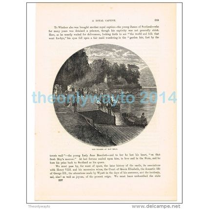 Thames at Ray Mead, Berkshire, England, Book Illustration (Print), 1882