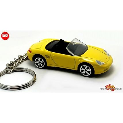 RARE KEYCHAIN EGG YELLOW PORSCHE BOXSTER S GT GTS CUSTOM Ltd GREAT GIFT