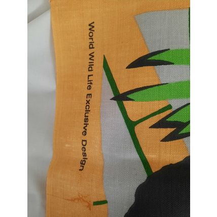 VINTAGE WORLD WILD LIFE PANDA TEA TOWEL