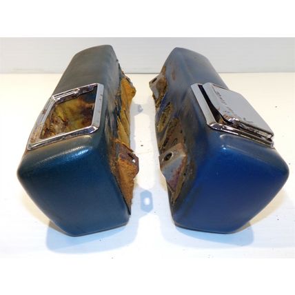 1966 67 68 69 70 Dodge Plymouth 9" Rear Armrests Pair OEM Blue Satellite Coronet