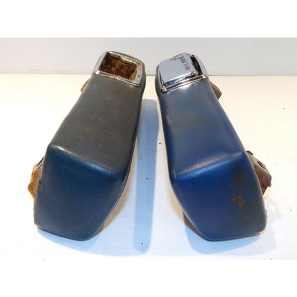 1966 67 68 69 70 Dodge Plymouth 9" Rear Armrests Pair OEM Blue Satellite Coronet